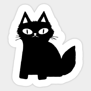 Black cat Sticker